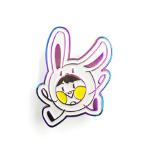 Free sample - made high - quality rainbow electroplated soft enamel cute animal pin